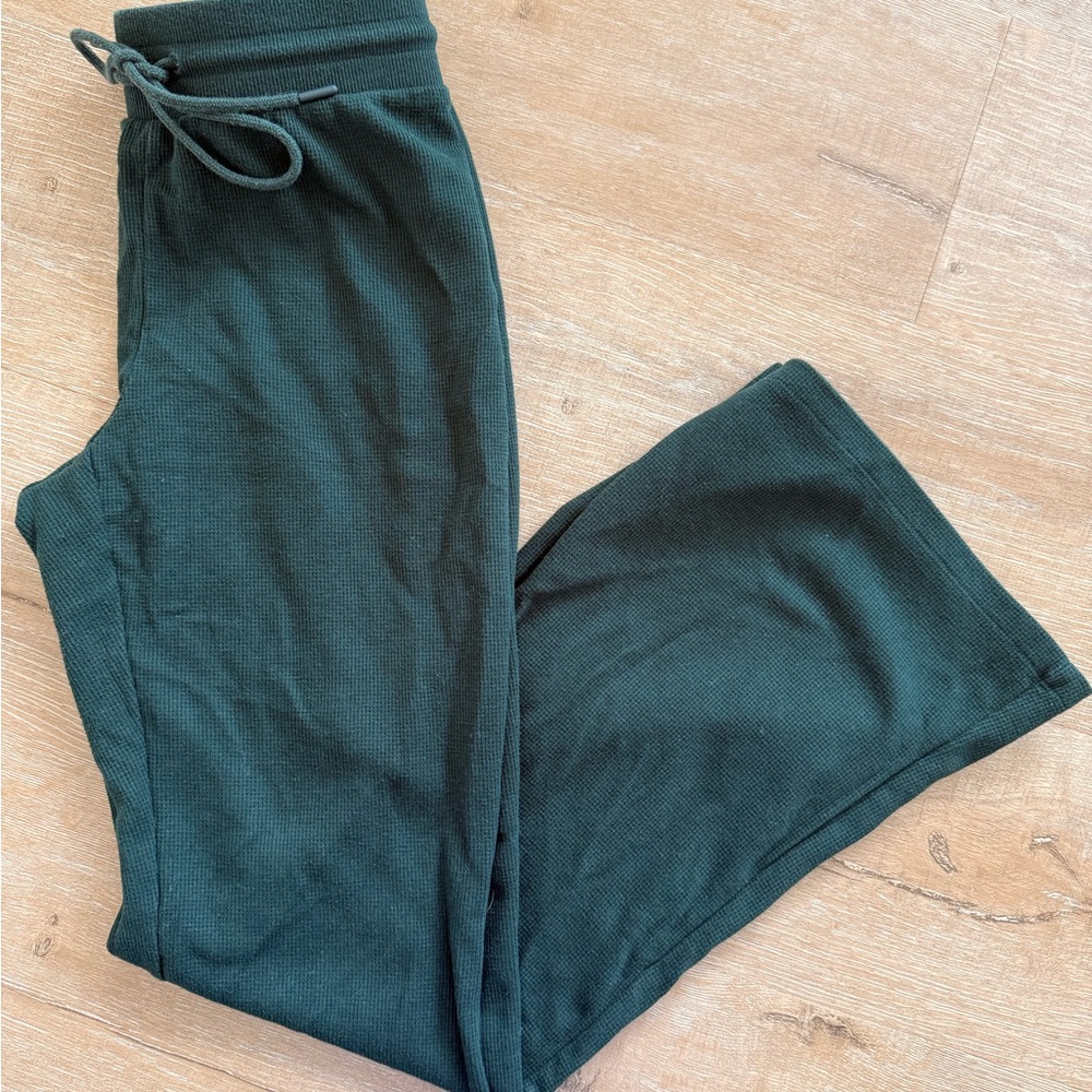 Sunday Best Forest Green Ribbed Sweats